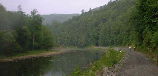 A quiet ride along the Greenbrier River Trial